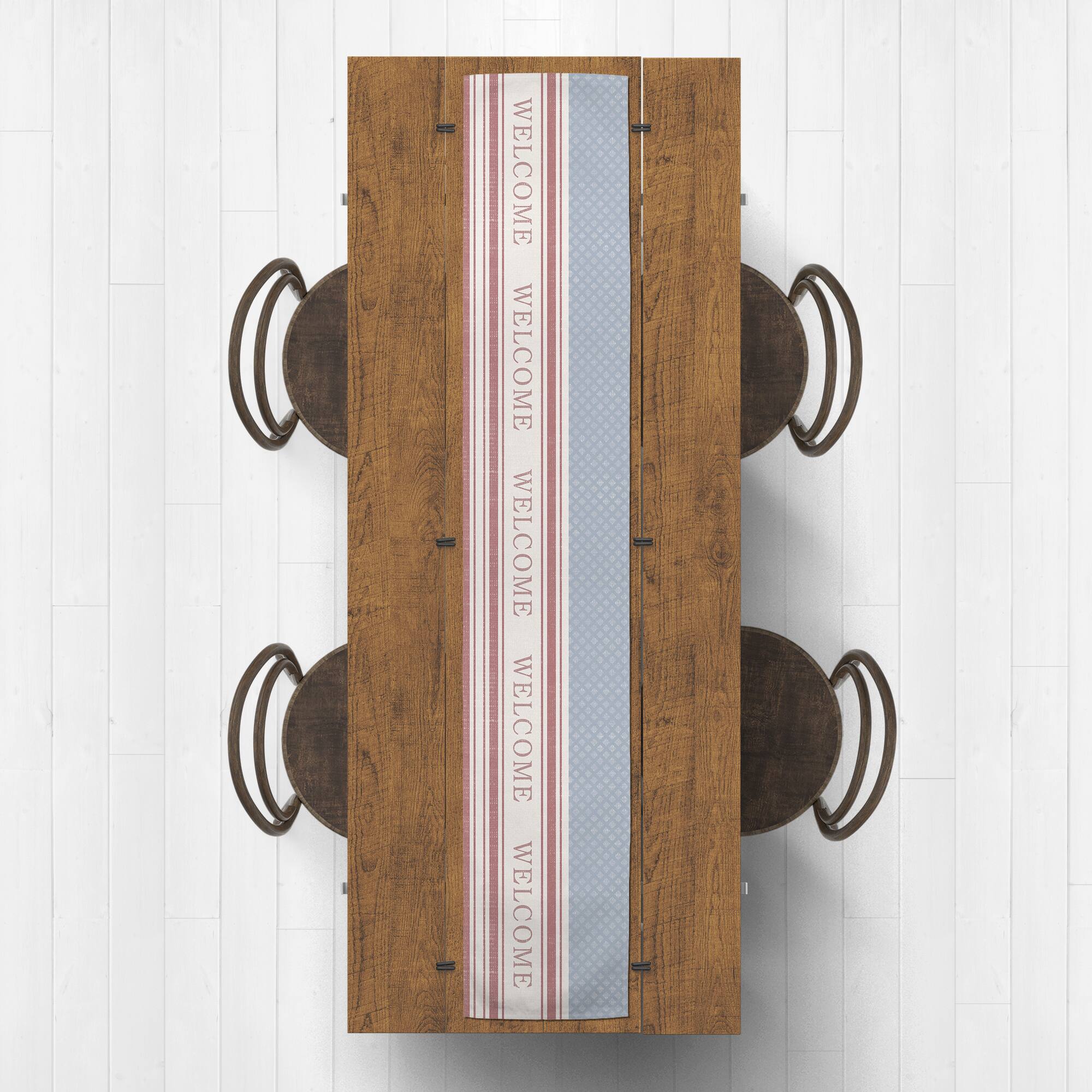 90" Welcome Flag Cotton Twill Runner